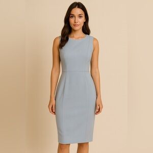 Calvin Klein Light Blue Sheath Dress – Size 10P